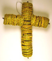 recycled bottle cap cross, Kenya