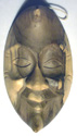 Indonesia mask from carved parasite wood