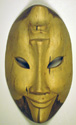 Indonesia mask from carved parasite wood