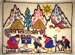 Embroidered cloth, Peru